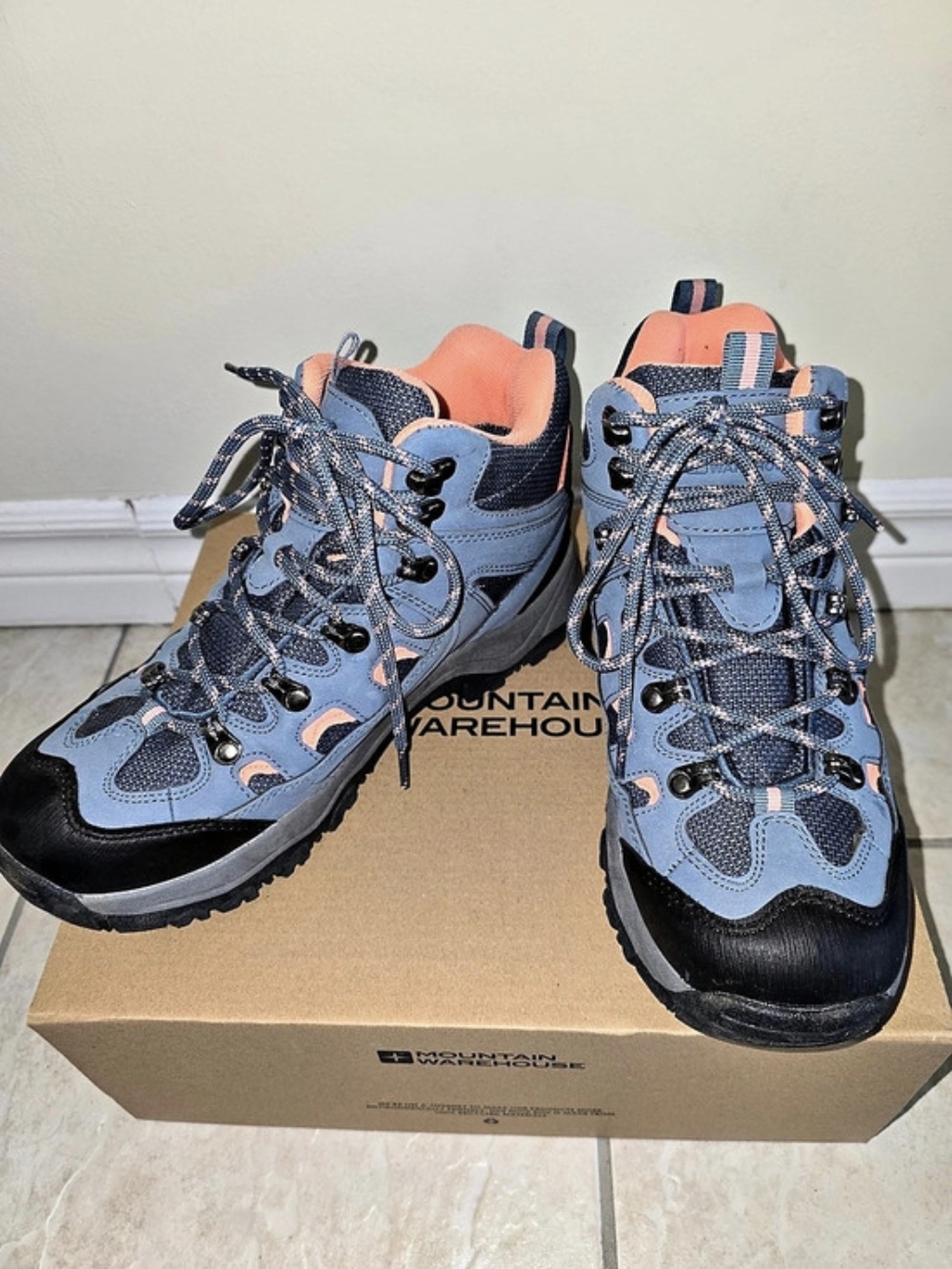 Mountain Warehouse Blue Waterproof Hiking Boots 8